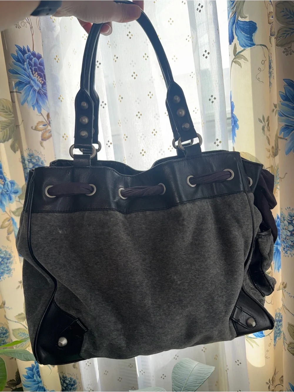 Y2K Juicy Couture Black & Pink Logo Tote Bag